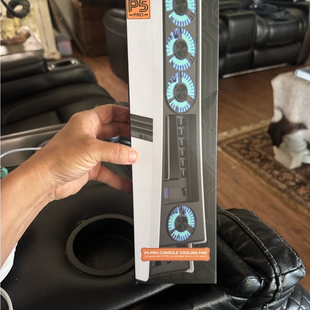 P5 Pro Console Cooling Fan with Blue LED